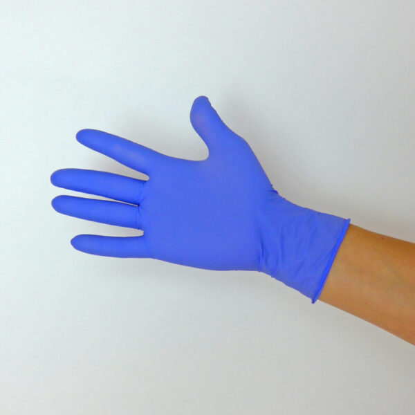 Guantes de nitrilo sin polvo azulvioleta xl