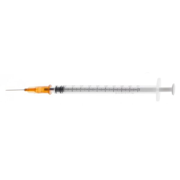 Jeringa 3c 1ml tuberculina con aguja 25g (100u)