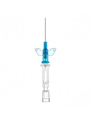 Cateter con alas 22g 07x25mm azul (50u) introcan