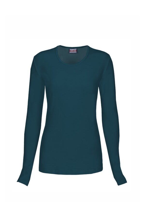 Camiseta sra. manga larga rayón spandex cherokee