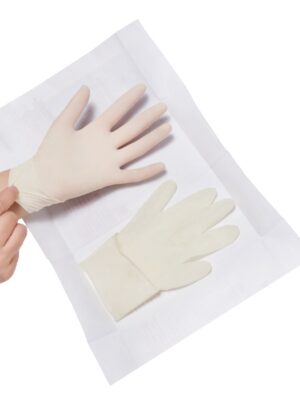 Guantes de latex estériles sin polvo s (50p)