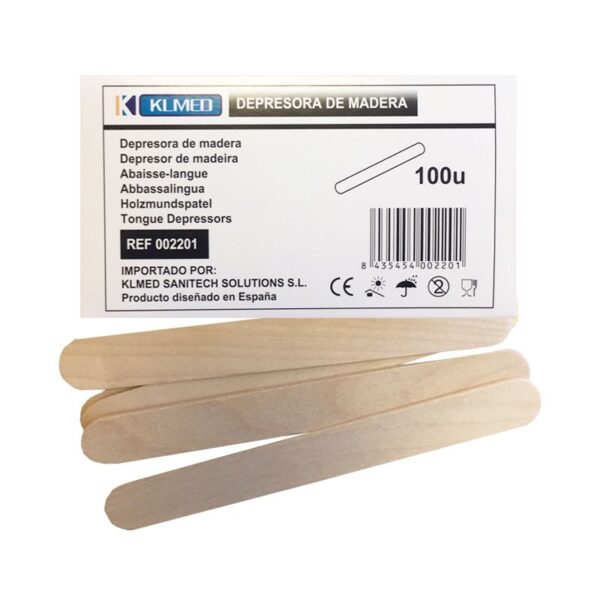 Depresor madera no estéril c/100u