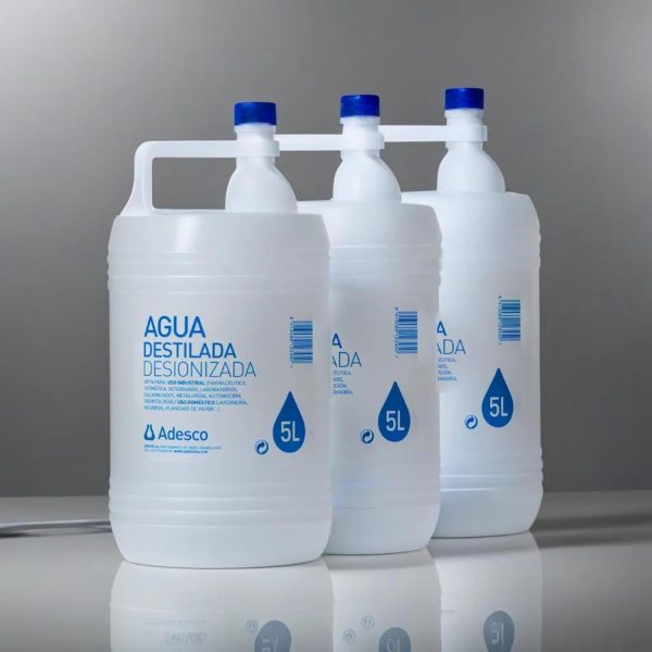 Agua destilada / desionizada 5l adesco - Imagen 3