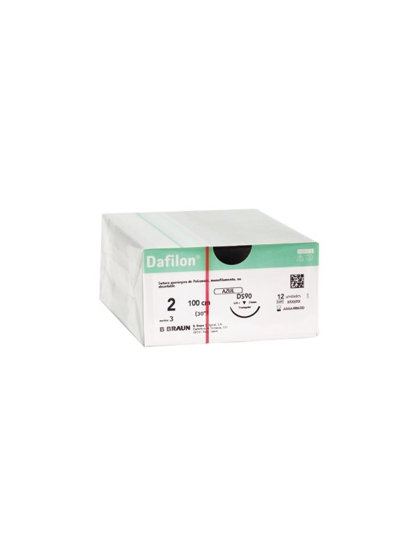 Sutura dafilon 6/0 ds12 45 cm 12u b/braun