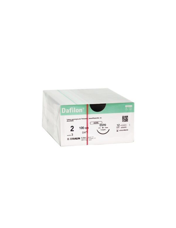 Sutura dafilon 2 ds90 100 cm 12u b/braun