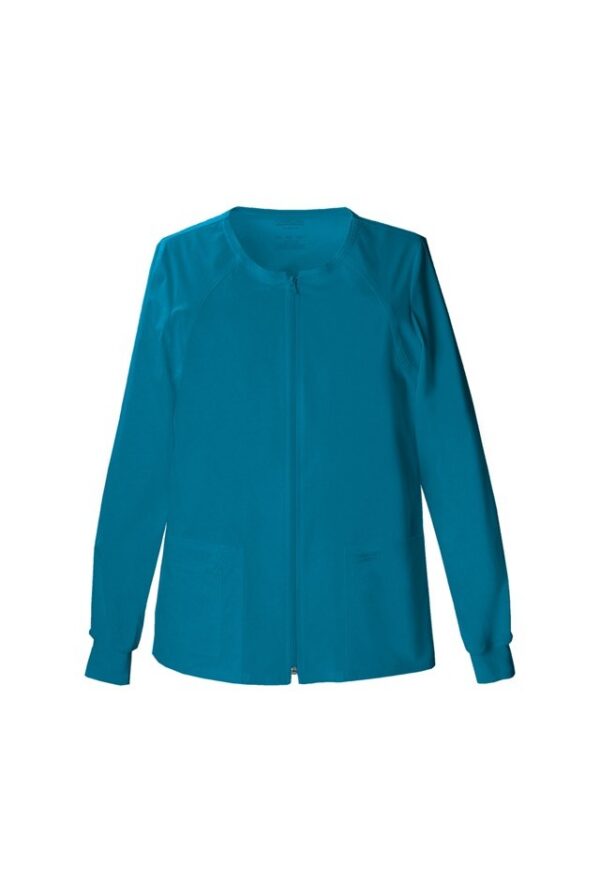 Chaqueta femenina entallada con cremallera