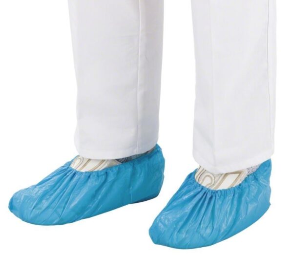Calzas plástico azules 100u