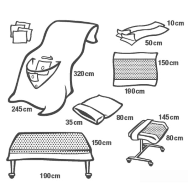 Set de artroscopia para rodilla  folidrape hartman - Imagen 2