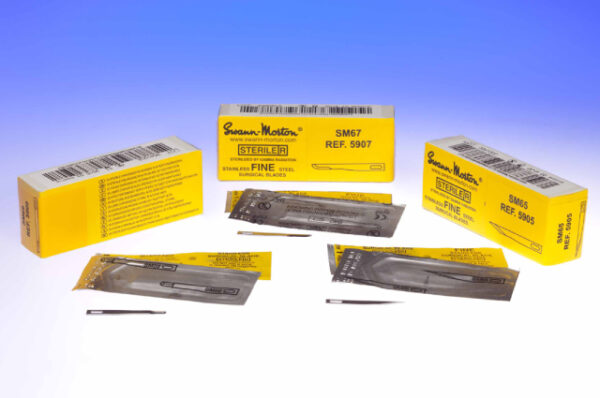 Mini hoja bisturi modelo sm67 swann morton 25u - Imagen 3