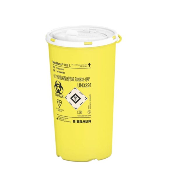 Contenedor de seguridad de 0.8l medibox braun 1u