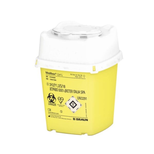 Contenedor de seguridad de 2.4l medibox braun 1u